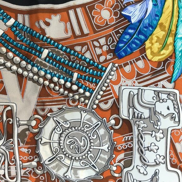 HERMES Black Scarf - Picture 7 of 13
